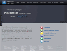 Tablet Screenshot of internetsistemas.com.br